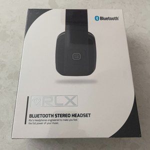 NEW RLX RLX-100 Bluetooth Stereo Headset Headphones Black SEALED